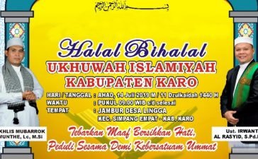 Besok Halalbihalal Ukhuwah Islamiyah se-Kabupaten Karo Digelar 1