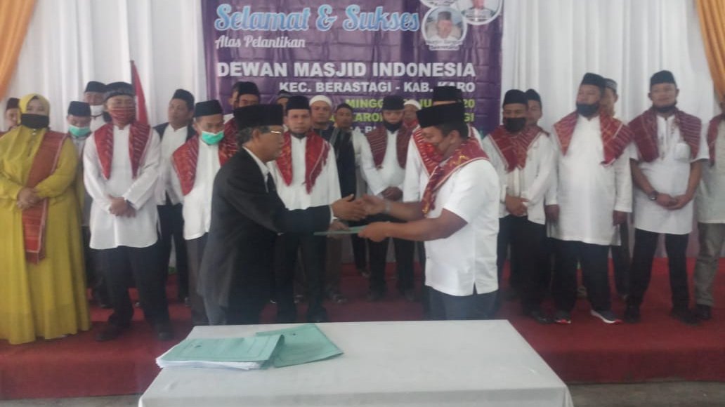 PC Dewan Masjid Indonesia Kecamatan Berastagi Resmi Dilantik