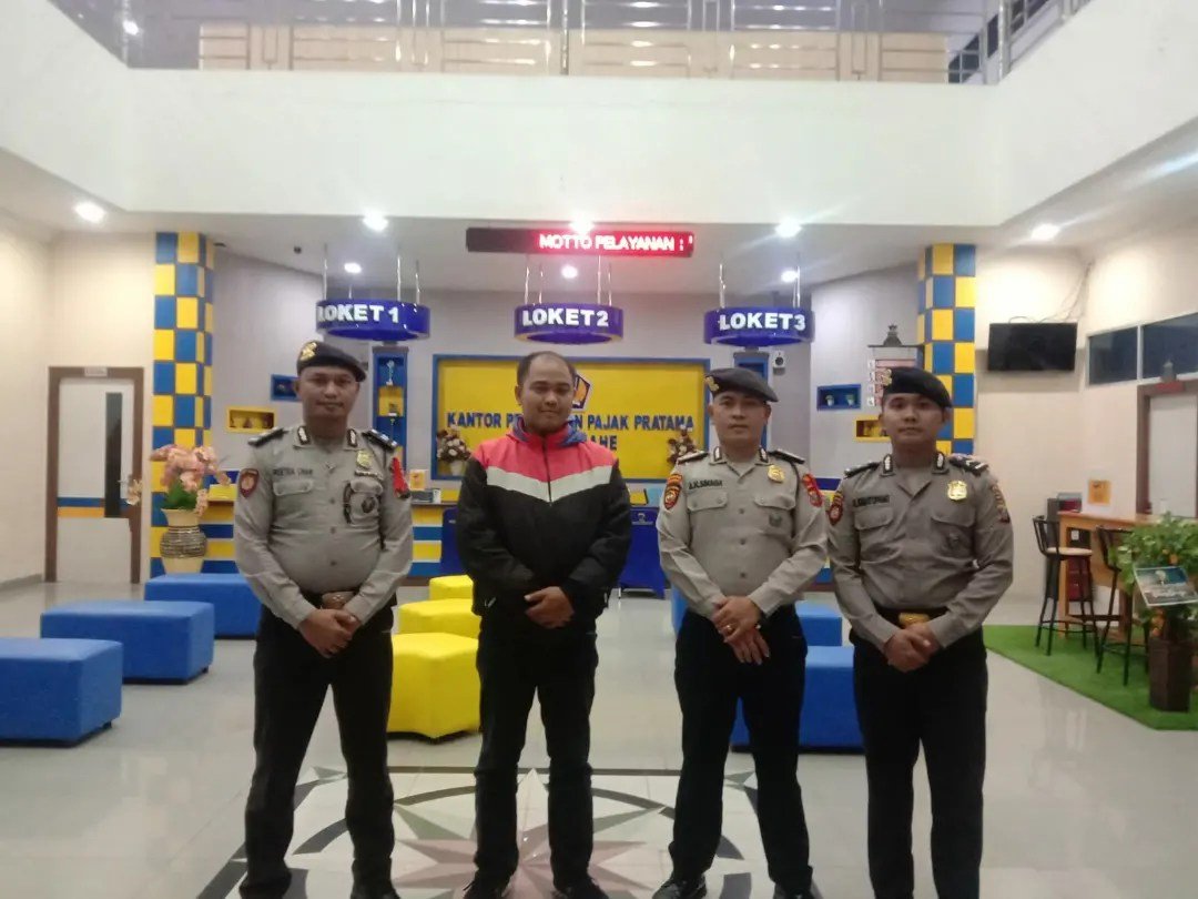 Sat Pam Obvit Polres Tanah Karo sambangi objek vital di Kabanjahe. (Dok. Polres Karo)