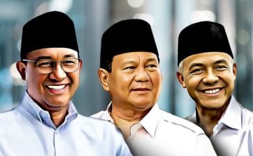 Survei LKSP: Suara Anies-Cak Imin 32,41%, Prabowo Gibran 32,02%, Ganjar-Mahfud 19,05%.