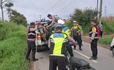 Polres Tanah Karo amankan 5 sepeda motor diduga terlibat balap liar. (Dok. Polres Tanah Karo)