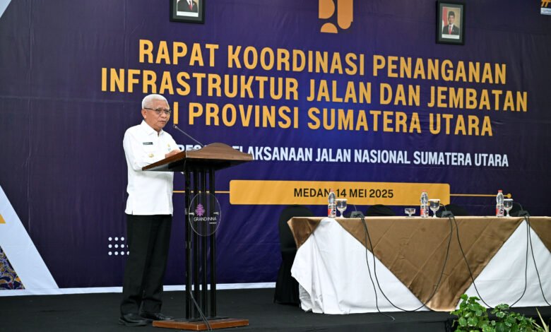 Pemprovsu Ajak Semua Pihak Kolaborasi Tangani Jalan Sumut