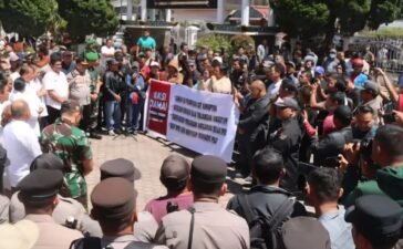 Aksi Unjuk Rasa di Karo Berlangsung Damai