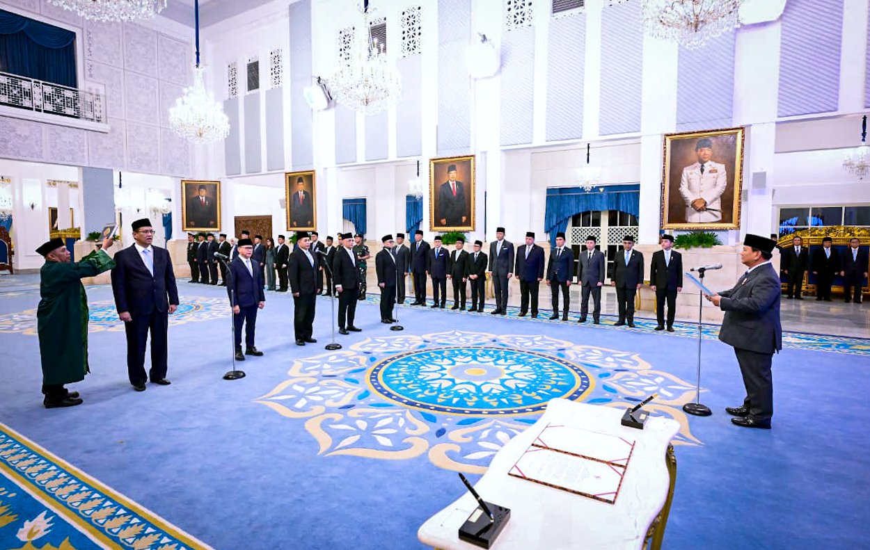 Ini Daftar Empat Menteri dan Satu Wakil Menteri yang Dilantik Presiden Prabowo