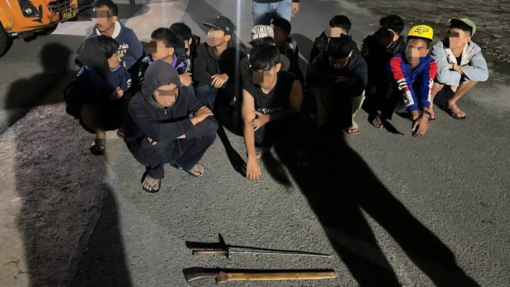 Polres Tanah Karo Gagalkan Rencana Tawuran Pelajar, 14 Remaja Diamankan